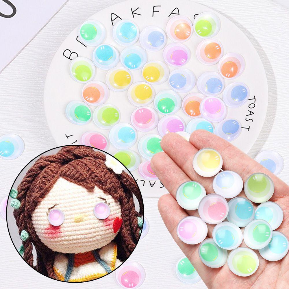 Set 50 Con Mắt Thủy Tinh 6/10/16/20/25mm Làm Thủ Công