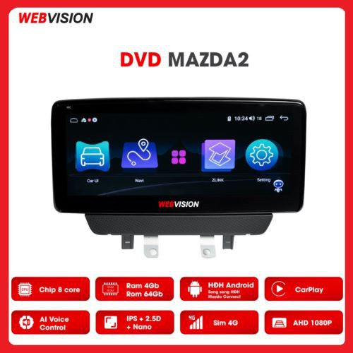 [Hỗ Trợ Lắp Đặt] MÀN HÌNH DVD WEBVISION MAZDA 2 CAO CẤP CHẠY 2 HỆ ĐIỀU HÀNH
