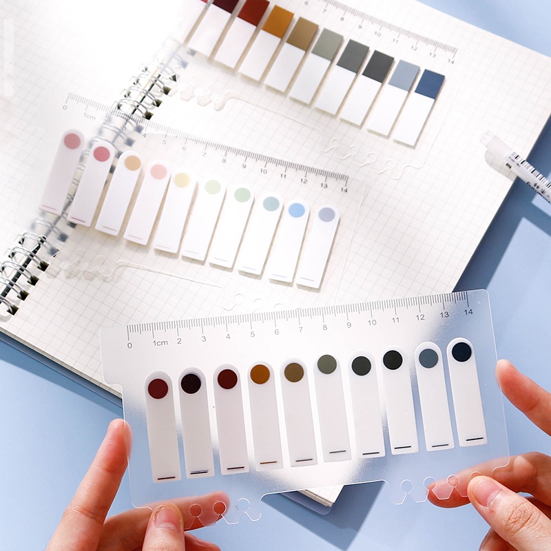 Bộ 200 Tờ Giấy Ghi Chú Đánh Dấu Trang Sách Hình Hoa Morandi Đáng Yêu