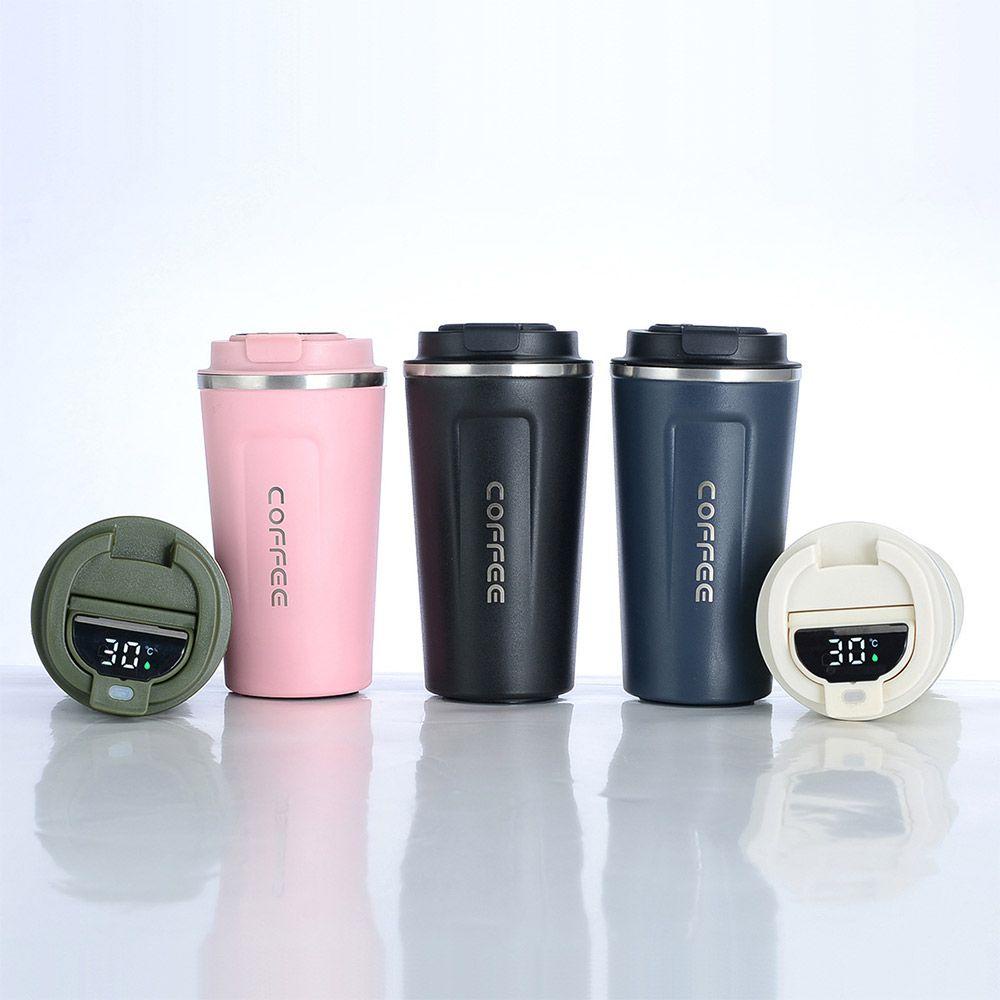 Bình Đựng Cà Phê 510ml Nhỏ Gọn Có Đèn LED Cách Nhiệt Tiện Dụng