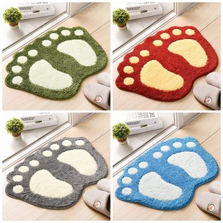 Thảm chùi chân, thảm lau chân hình bàn chân kích thước dài 40x60cm