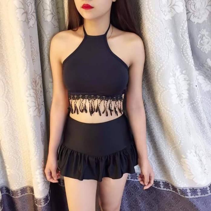 Váy đuôi cá đi bơi cho nữ, bIkini đi biển màu đen BIkini191 new | BigBuy360 - bigbuy360.vn