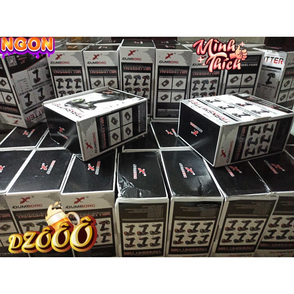 Dumborc X4 X6  Tay điều khiển Dumbo RC  4 kênh sóng xa 500m cho xe và tàu điều khiển từ xa RB/RC
