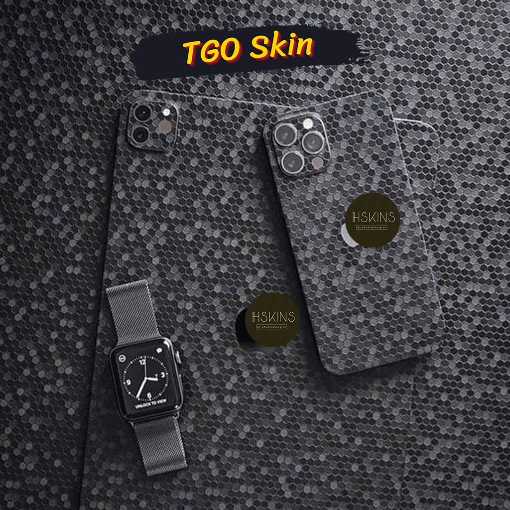 Miếng dán skin HoneyComb iPhone 13 Pro Max / iPhone 12 Pro Max / 13 Pro / 13 / 13 Mini / 12 Pro / 12 / 12 Mini