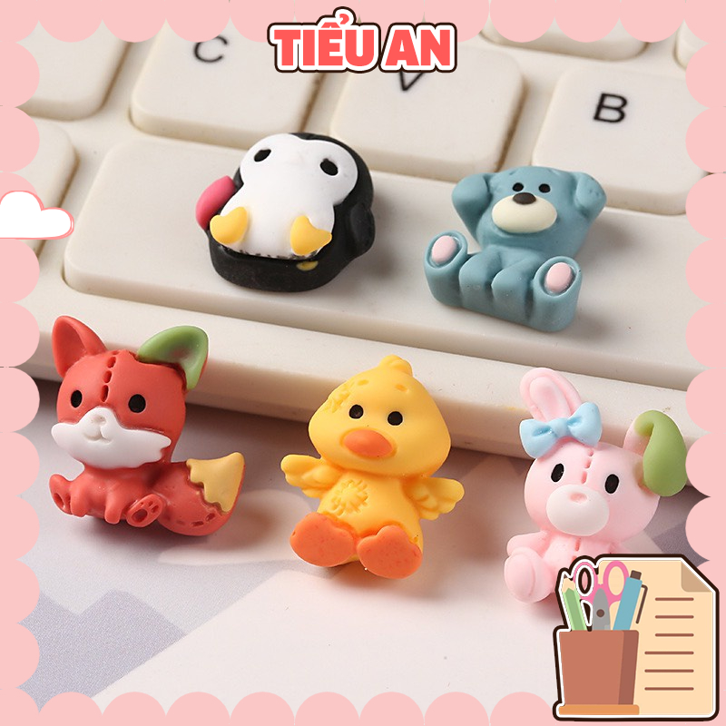 Charm (C232) slime/ Dụng Cụ Trang trí [Ko Keo &amp; Nút] Hình Động Vật Xinh Xắn