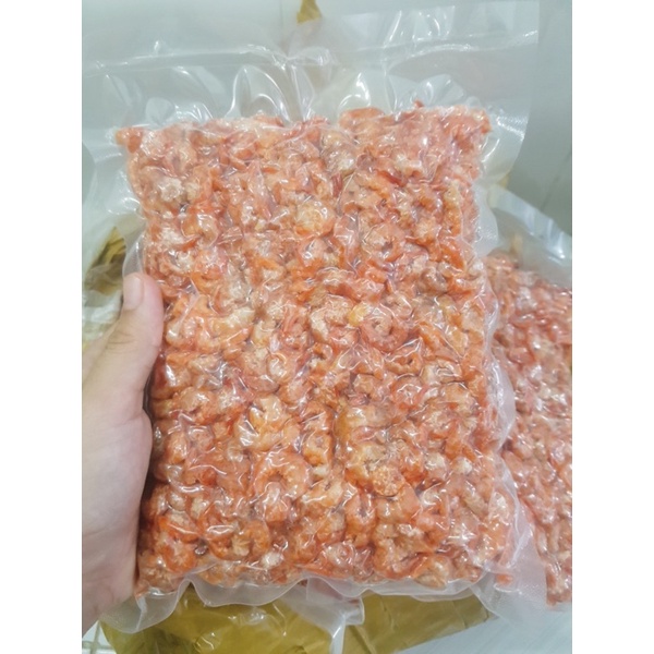 1kg Tôm khô tự nhiên Cà Mau nhà làm ướp vừa ăn, thịt tôm ngon ngọt y hình tự chụp