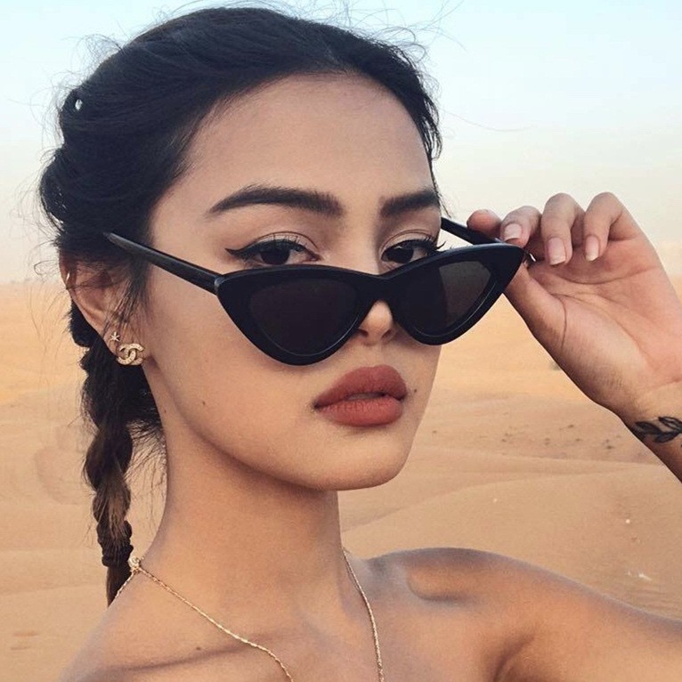 Kính Mát Mắt Mèo Thời Trang Retro Cá Tính Cho Nữ