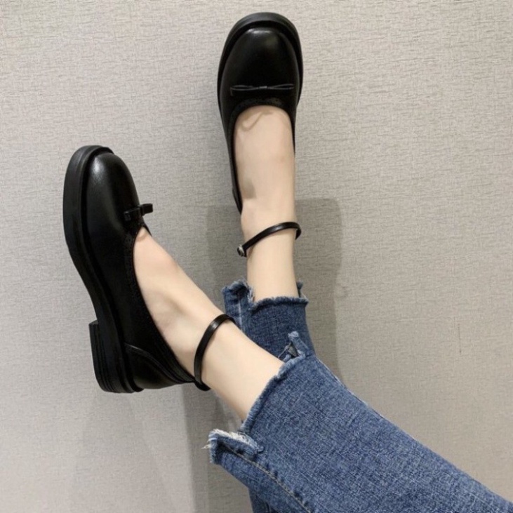 Giày búp bê marryjane nơ phong cách lolita G045