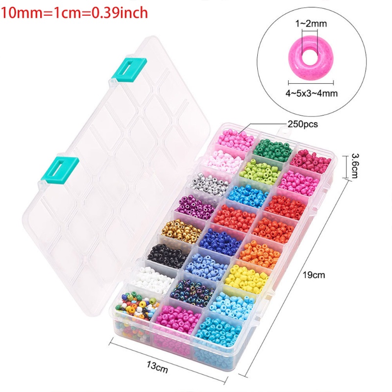 Hạt Thủy Tinh Tròn Nhiều Màu Dùng Làm Trang Sức Thủ Công DIY