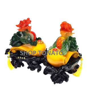 TỲ HƯU CẶP ĐẾ GỖ HK169 NHỎ