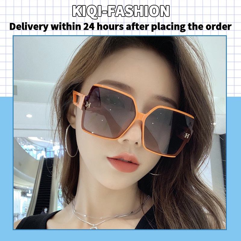 【Bán Sỉ】COD (KIQI-FASHION) Kính Mát Gọng Vuông Chống Tia UV400 Thời Trang Dành Cho Nữ