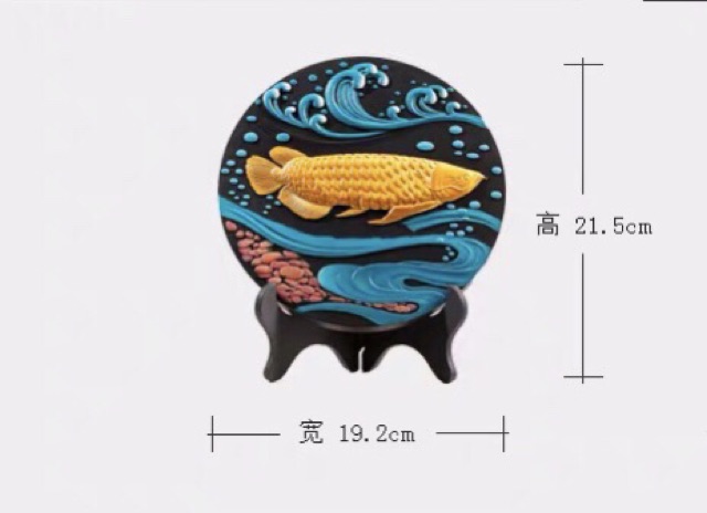 Đĩa cá rồng vàng đại cát, đại lợi | BigBuy360 - bigbuy360.vn