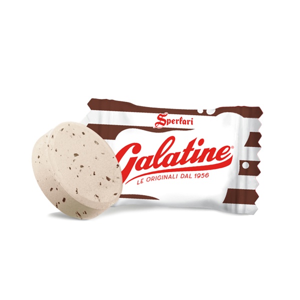 Kẹo sữa vị sô cô la Galatine Ý 100g, 100% sữa từ Châu Âu, giàu Canxi