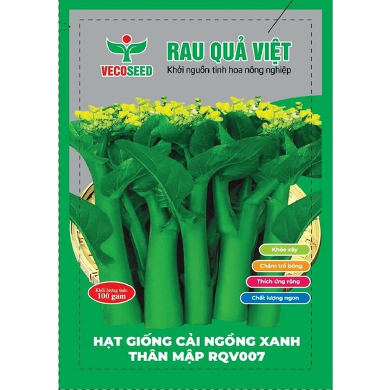hạt giống rau các loại( đóng túi zip)