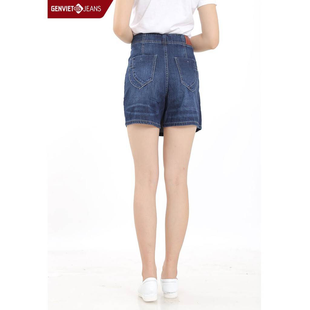 [Mã FASHIONMALLT4 giảm 15% đơn 150k] Chân váy Jeans Nữ TJ323J491 GENVIET