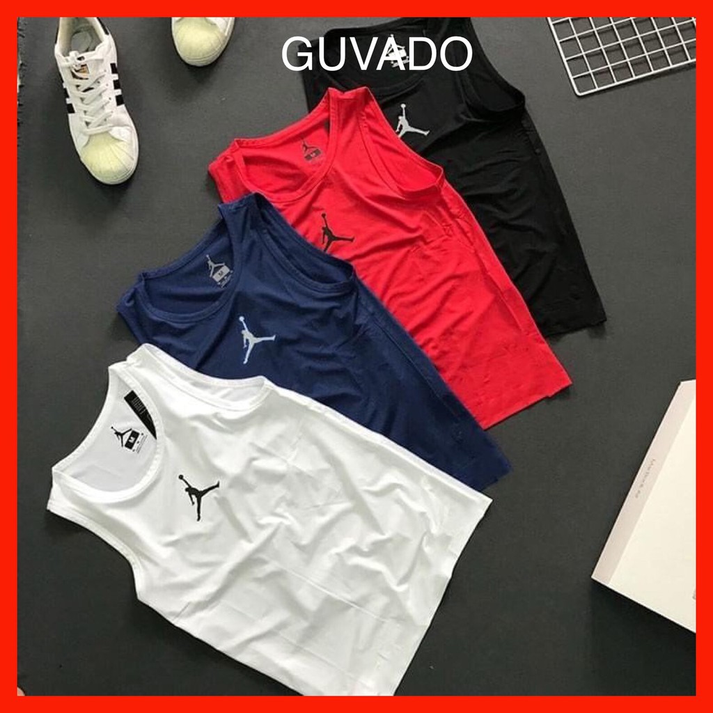 Áo ba lỗ nam bóng chày, áo thun nam tanktop tập gym co giãn 4 chiều-GUVADO