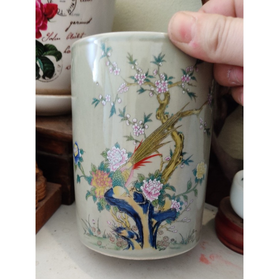 Ống Đựng Bút Bằng Sứ Kiểu Dáng Cổ Điển