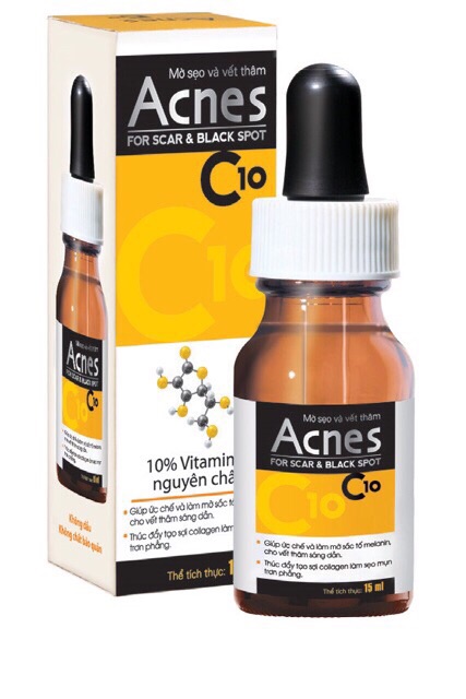 Acnes C10 - vitamin C nguyên chất 10% giúp mờ sẹo và vết thâm