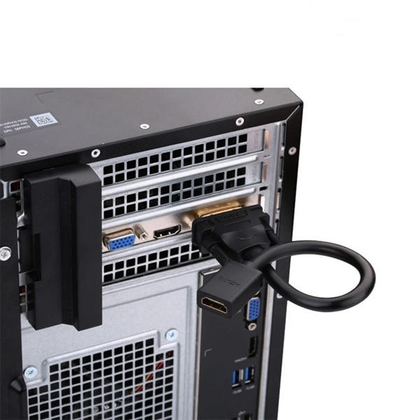 Cáp chuyển đổi DVI dương sang HDMI Âm Ugreen 20118 gắn cho máy tính, màn hình chuyển ngõ DVI thàng HDMI