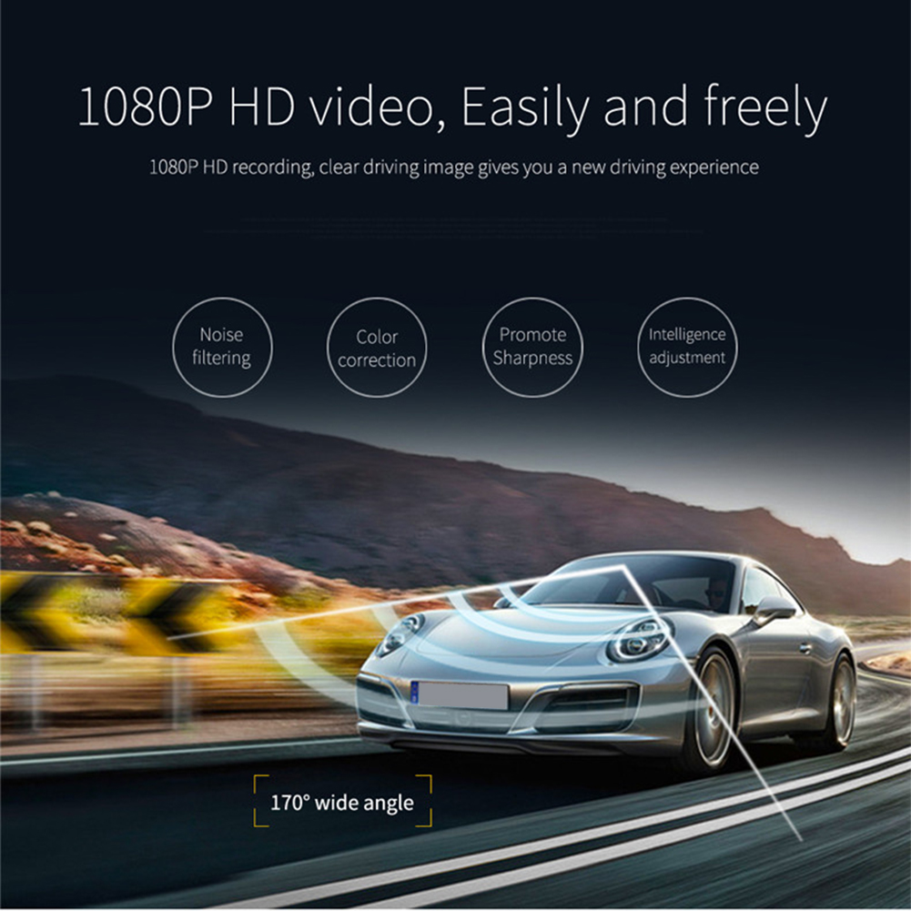 Màn hình cảm ứng 7 inch HD cho xe hơi DVR Máy ảnh ống kính kép Gương chiếu hậu Máy ghi video Dash Cam Auto Portable