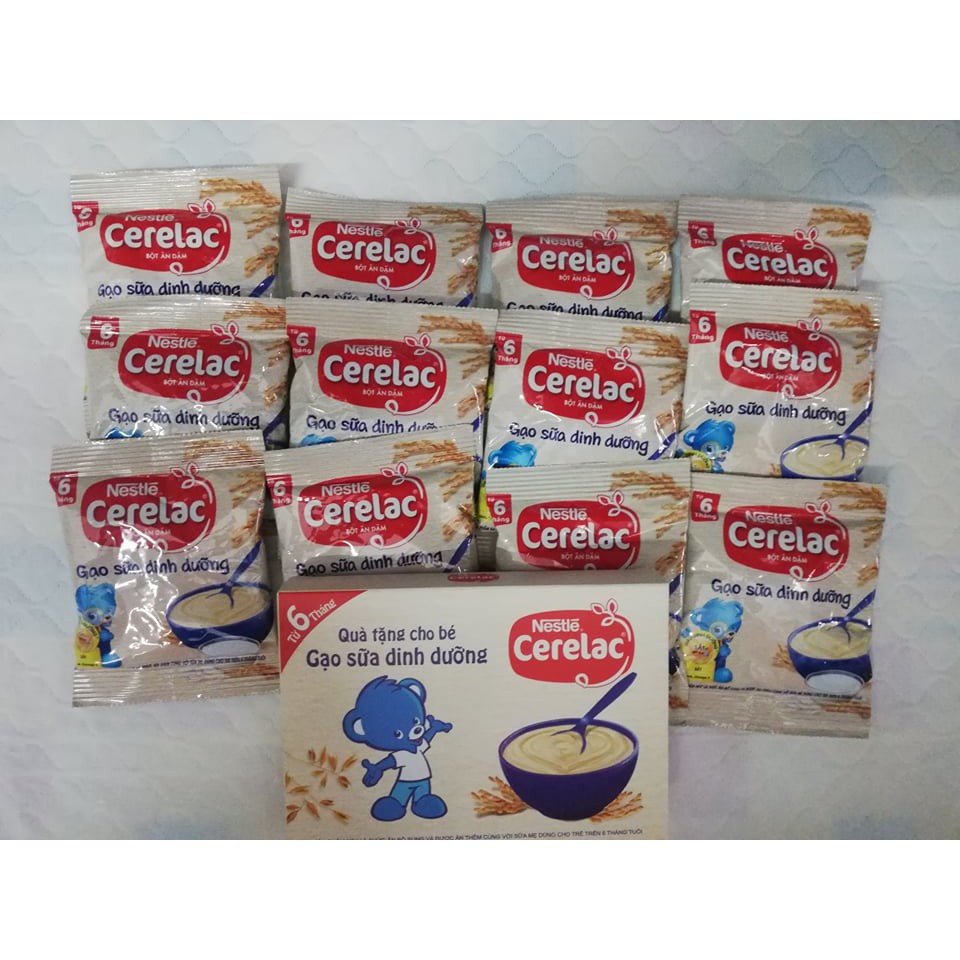 3 Bột ăn dặm Nestle CERELAC Gạo Sữa Dinh Dưỡng 20g/gói