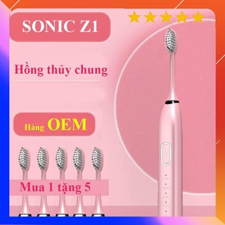 Bàn chải điện Sonic Z1 [Hàng OEM] bàn chải đánh răng điện tự động cho bé và người lớn được nha khoa Thụy Sĩ khuyên dùng
