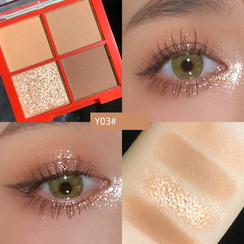 Bảng Phấn Mắt Nhũ Gella's 4 Ô Carro | BigBuy360 - bigbuy360.vn