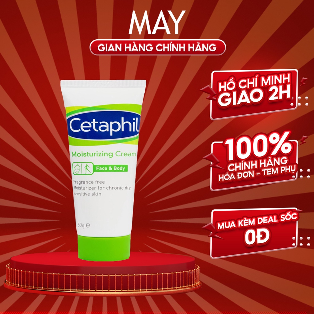 Kem Dưỡng Ẩm Cetaphil Dịu Nhẹ, Lành Tính Moisturizing Cream 50g