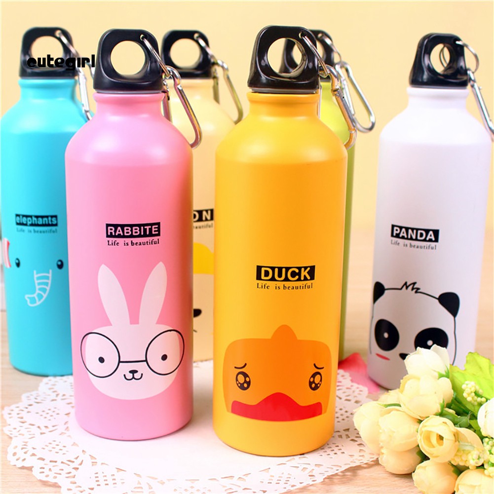 Bình Nước Thể Thao 500ml Hình Thú Dễ Thương