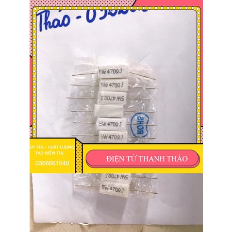 10 điện trở sứ 5w 470ôm