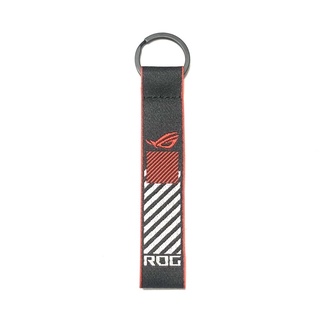 Móc chìa khoá ROG, sticker logo ROG, dây cột dây điện chống rối ROG