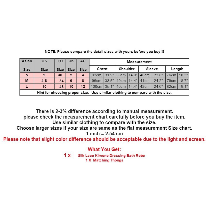 ☛☏❤Women Chic Sexy Lace Satin Robe Sleepwear Lingerie Nightwear Pajamas | BigBuy360 - bigbuy360.vn