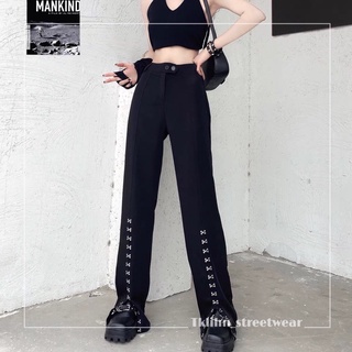 ULZZANG Quần tây ulzzang ống rộng cạp cao 2021 KÈM ẢNH THẬT CUỐI