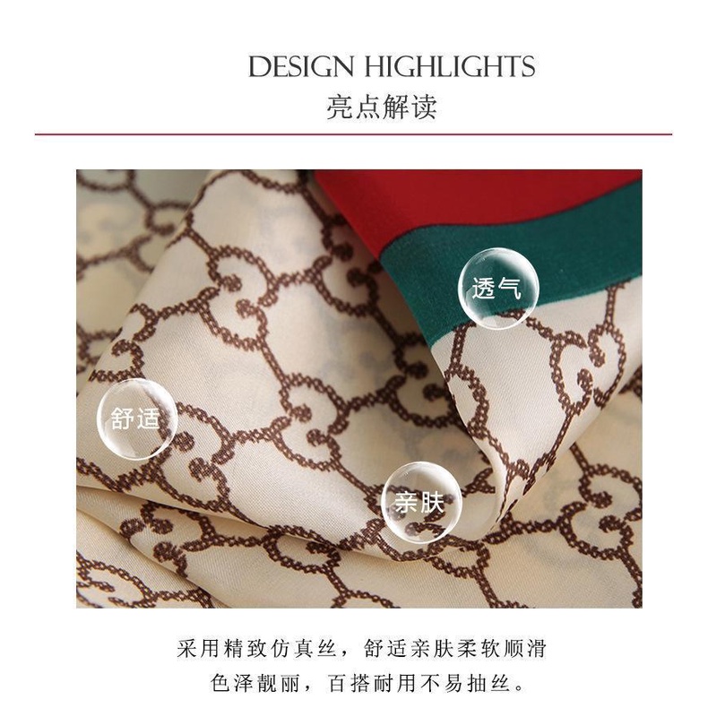 Khăn Choàng Cổ Hình Vuông 70cm Dễ Phối Đồ Thời Trang Xuân Thu Phong Cách Châu Âu Cho Nữ