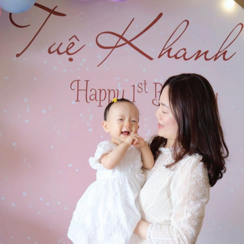 Váy bé gái, đầm bé gái dáng công chúa , hoạ tiết hoa 3d