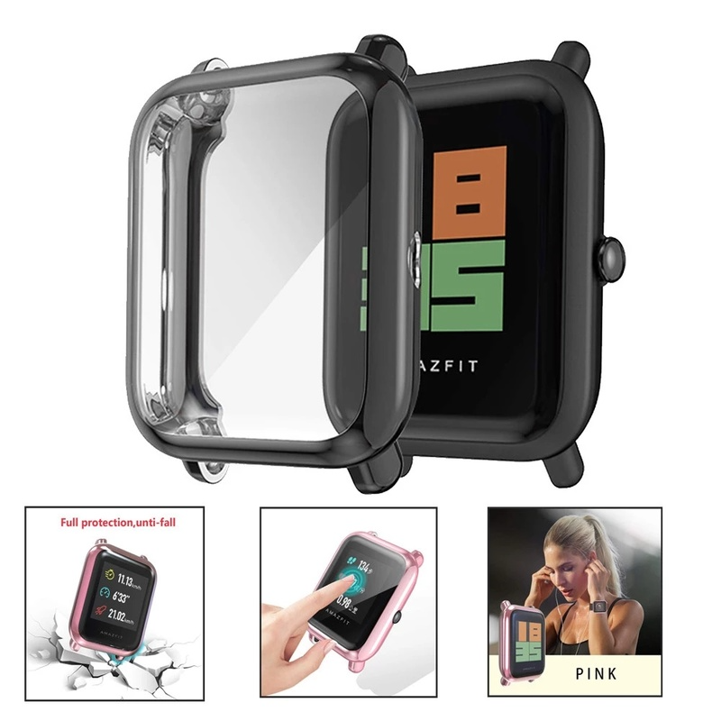 For Amazfit Bip Transparent TPU Protective Case/Smart Watch Accessories for Huami Amazfit Bip/Colorful TPU Protector