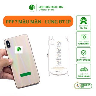 Miếng dán film PPF màn hình và mặt lưng cho các dòng điện thoại táo