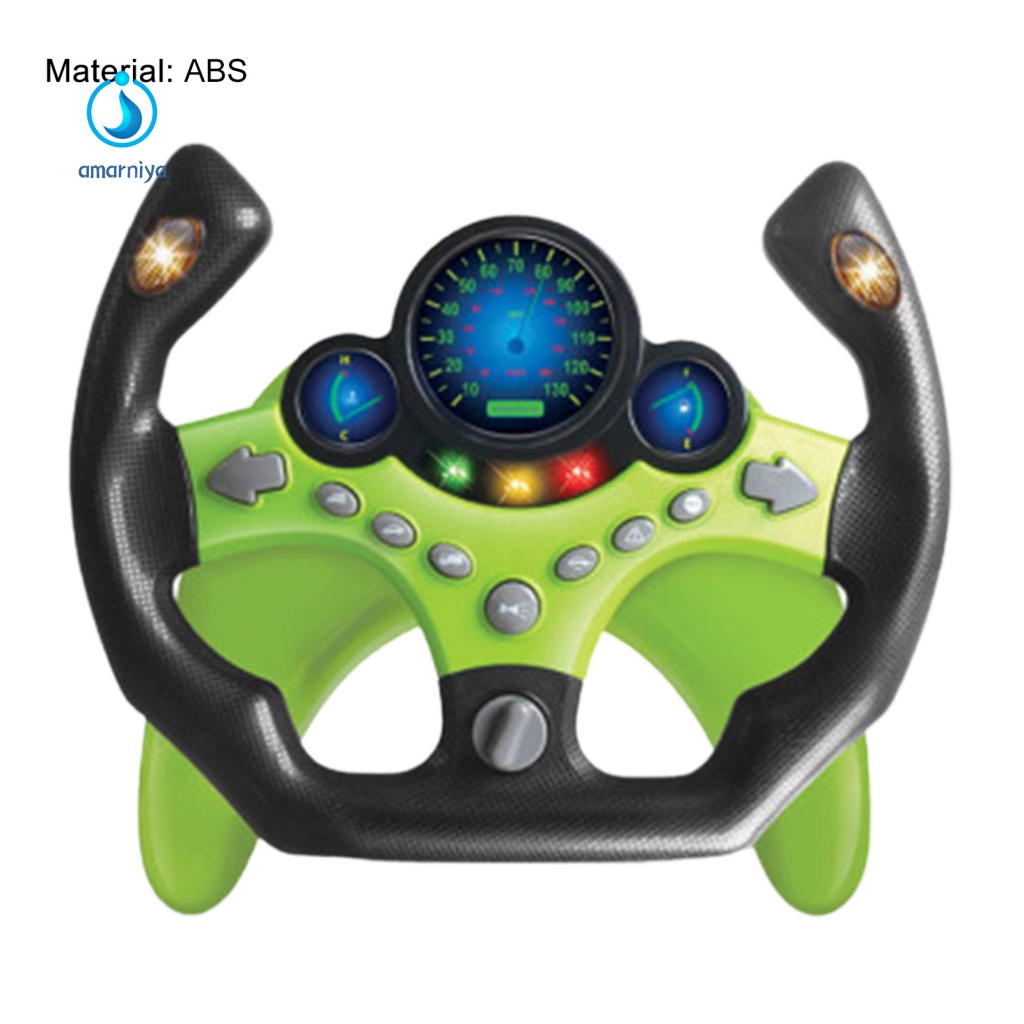 Đồ Chơi Vô Lăng Xe Hơi Bằng ABS Có Âm Thanh Vui Nhộn Cho Bé