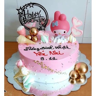 Combo 2 set 3 Bé Kitty Trang Trí Bánh Kem