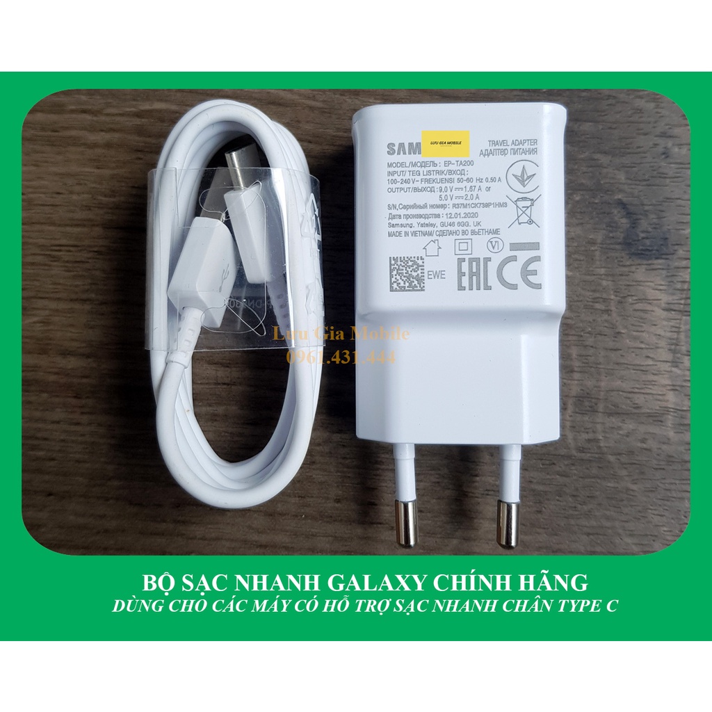 Bộ củ sạc nhanh Galaxy dòng A32 A52 A52S...zin hãng