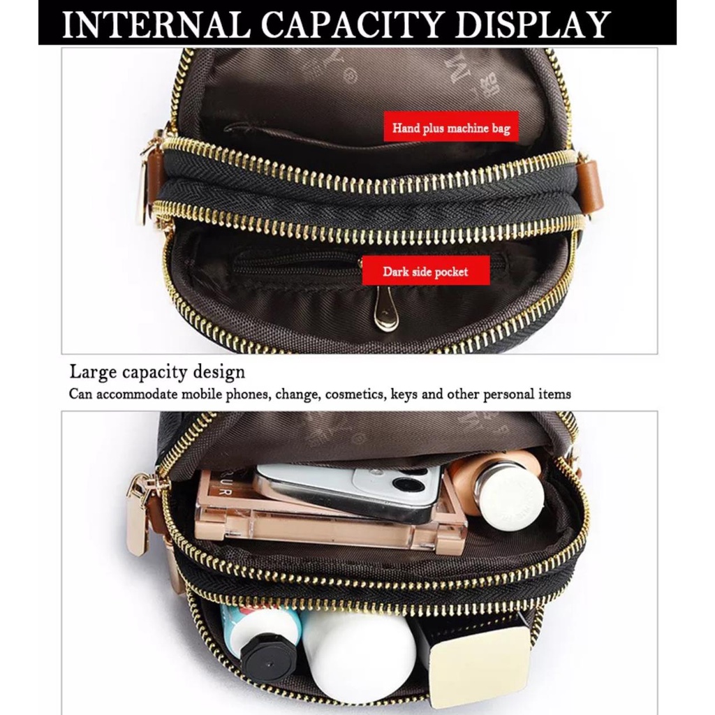 Túi Da Đeo Vai Đựng Điện Thoại Cỡ Lớn Hai Ngăn Thời Trang  Cho Nữ