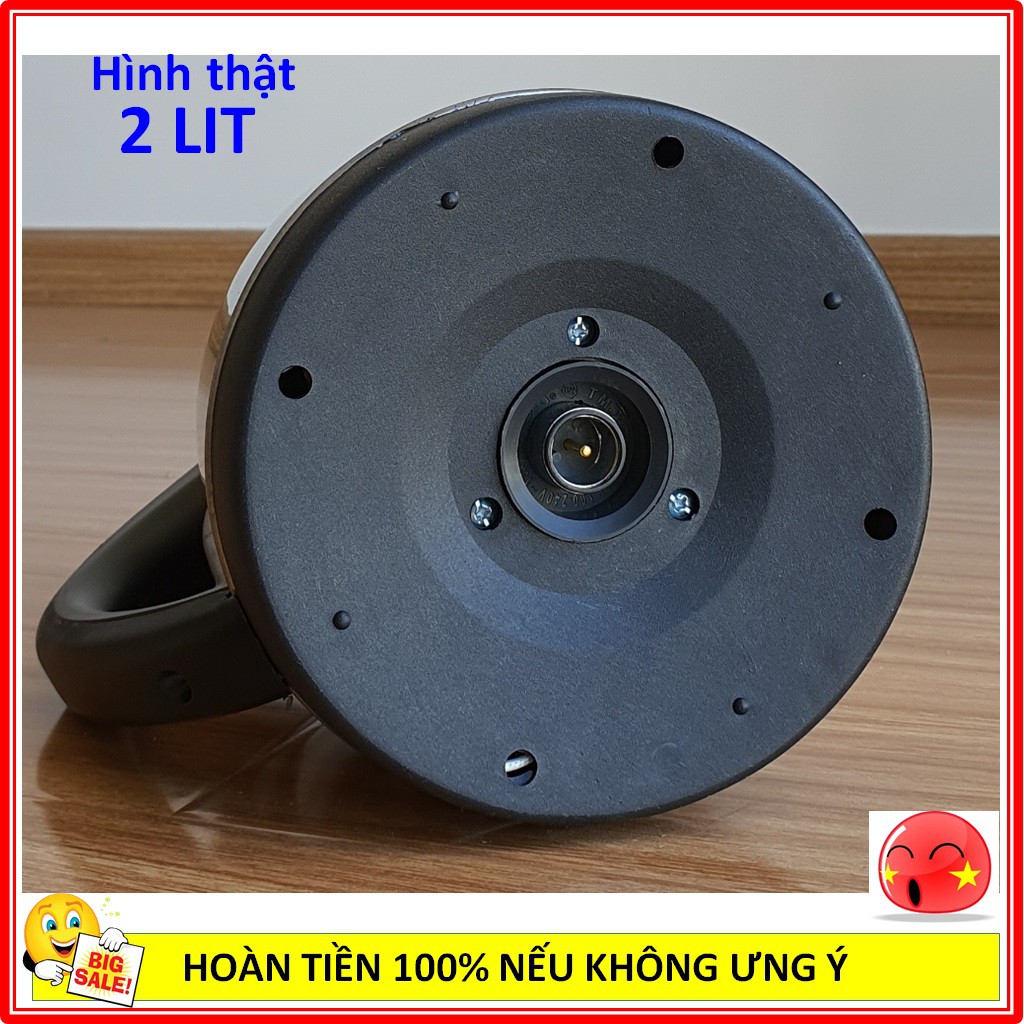 ấm đun nước siêu tốc 2 Lít Inox Kim Cương KC-IAT-2.0