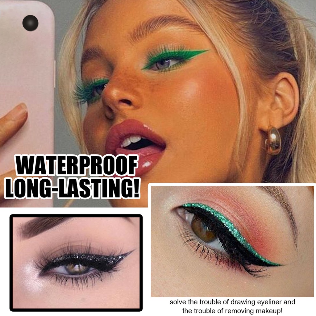 Set 4 Cặp Miếng Dán Kẻ Mắt Dễ Tẩy Trang Tiện Dụng Cho Halloween