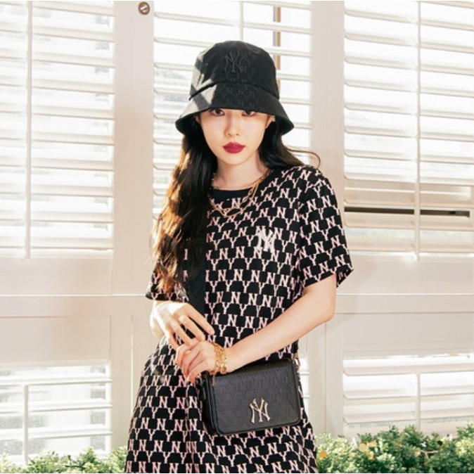 MŨ MLB CALSSIC MONOGRAM JACQUARD BUCKET HAT NEW YORK YANKEES THỜI TRANG