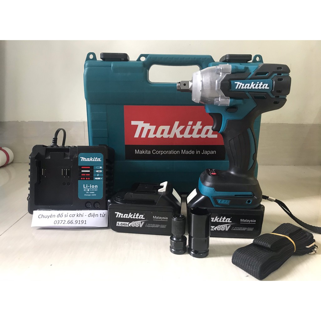Khoan siết bulong makita  máy sẵn búa - pin chuẩn 10 cell