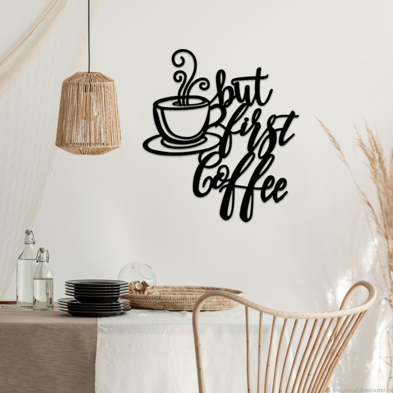 Chữ Kim Loại Màu Đen Treo Tường Trang Trí Quán Cà Phê / Nhà Bếp / Khách Sạn