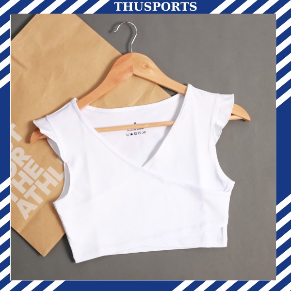 Áo croptop nữ thusports- là loại áo được yêu thích của các bạn gái, với chất liệu thun poly nhập giúp thấm hút mồ hôi