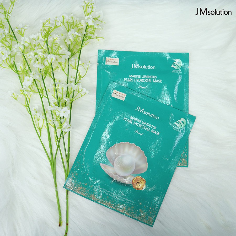 Mặt nạ thạch ngọc trai, dưỡng trắng JMSolution Marine Luminous Pearl Hydrogel Mask Pearl 30g