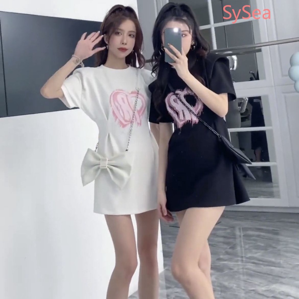 Đầm In Họa Tiết Thời Trang Mùa Hè Pháp Cho Nữ