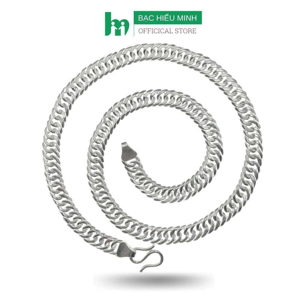 Dây Chuyền Nam Kiểu Xích Kép Đơn Giản Nam Tính BẠC HIỂU MINH DBN073